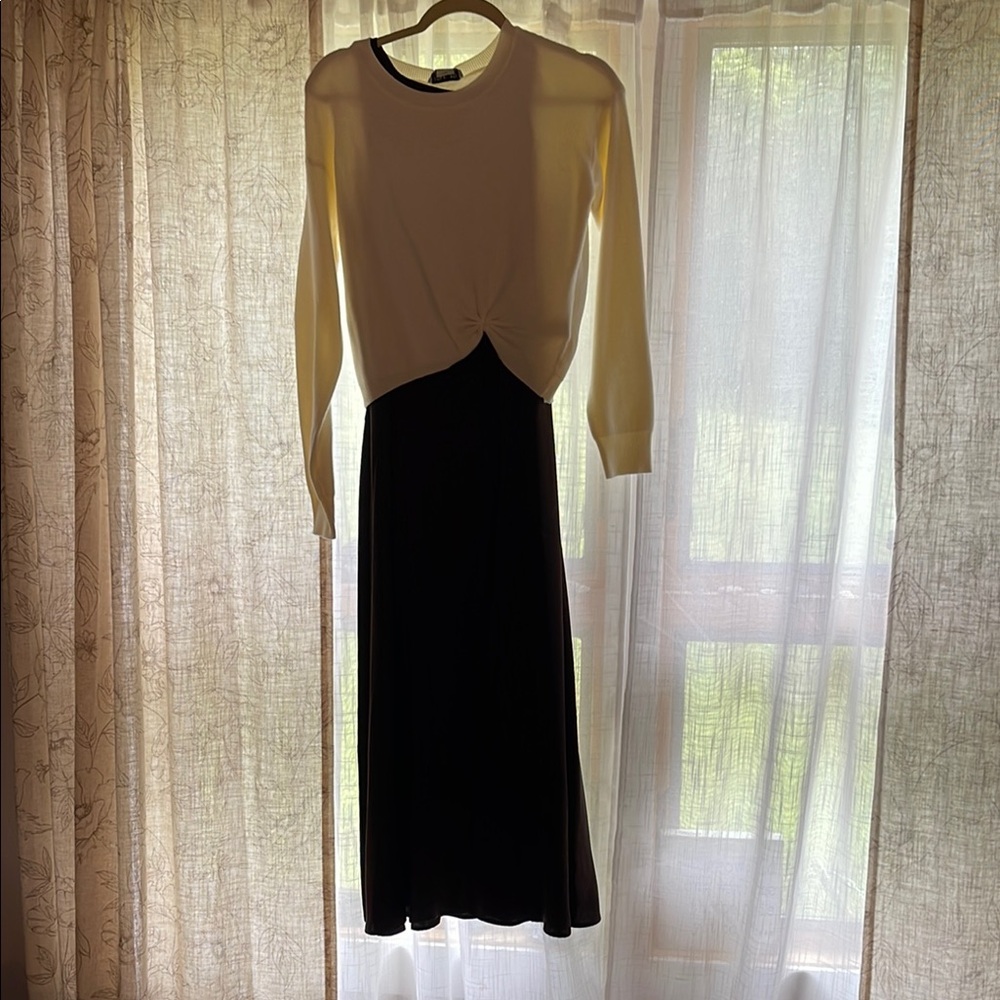 Rachel Zoe Black Long Sleeve Cuffed Dress